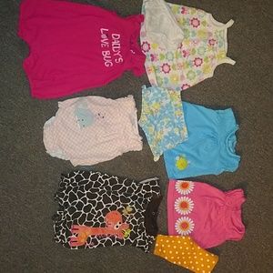 6-Pre-owned baby girls outfits sz 0-3mos